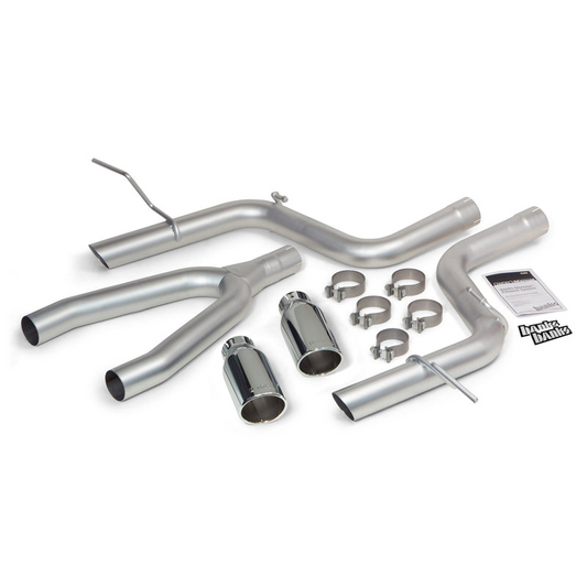 Banks Power Monster Exhaust System DualRear Exit Chrome Round Tips 14-15 Jeep Grand Cherokee 3.0L Diesel Banks Power