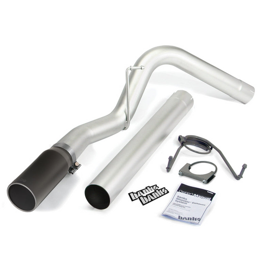 Banks Power Monster Exhaust System Single Exit Black Tip 07-13 Dodge/Ram 6.7L CCLB Banks Power